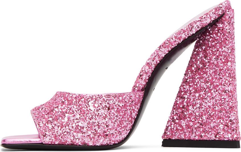 The Attico Pink Devon Mules - Picture 2