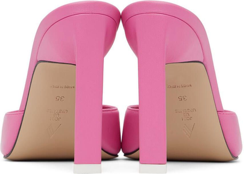 The Attico Pink Kaia Heeled Sandals