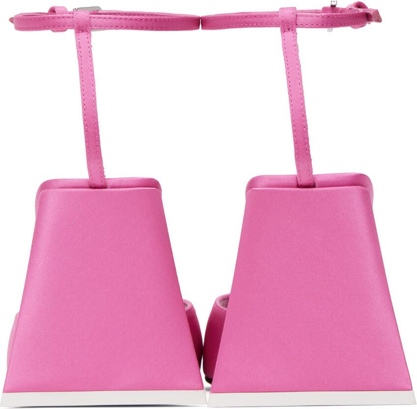 The Attico Pink Piper Heeled Sandals