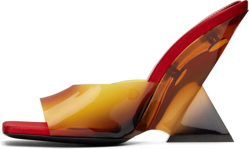 The Attico Red Cheope Heeled Mules - Picture 3