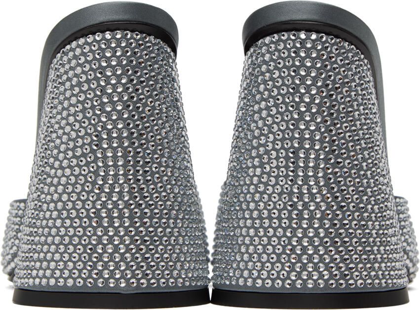 The Attico Silver Luz Heeled Sandals