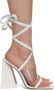 The Attico White Isa Heeled Sandals - Thumbnail 6