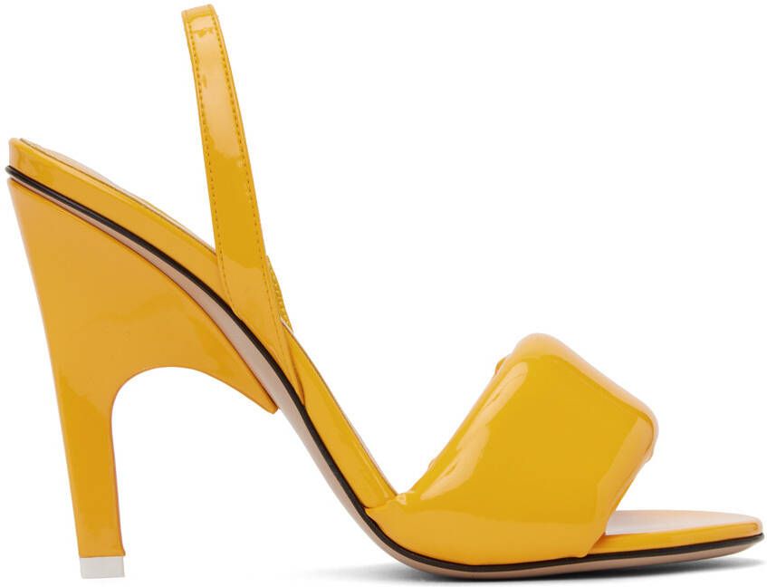 The Attico Yellow Rem Heeled Sandals