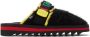 The Elder Statesman Black Suicoke Edition Dyed Zavo Slippers - Thumbnail 1