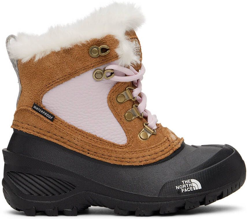 The North Face Kids Brown & Pink Shellista Lace IV Boots