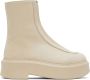 The Row Beige Zipped I Ankle Boots - Thumbnail 1