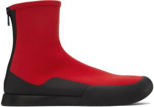 The Row Red TR Ankle Boots