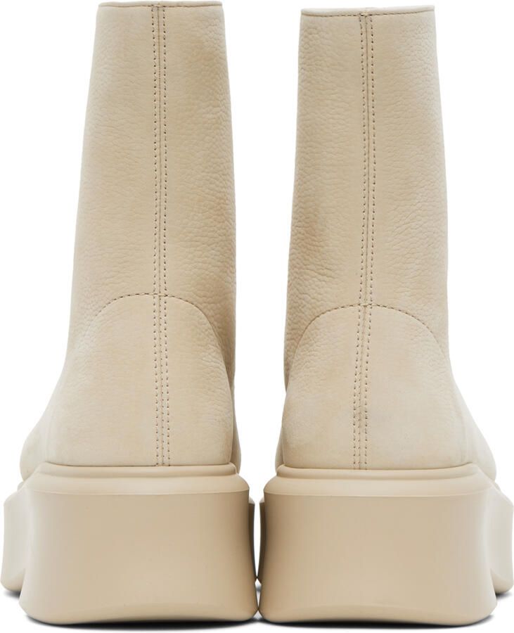 The Row Beige Zipped I Ankle Boots - Picture 2