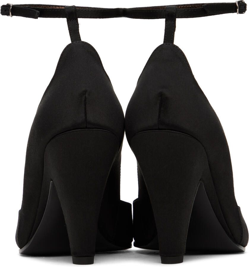 The Row Black Ankle Strap Heels