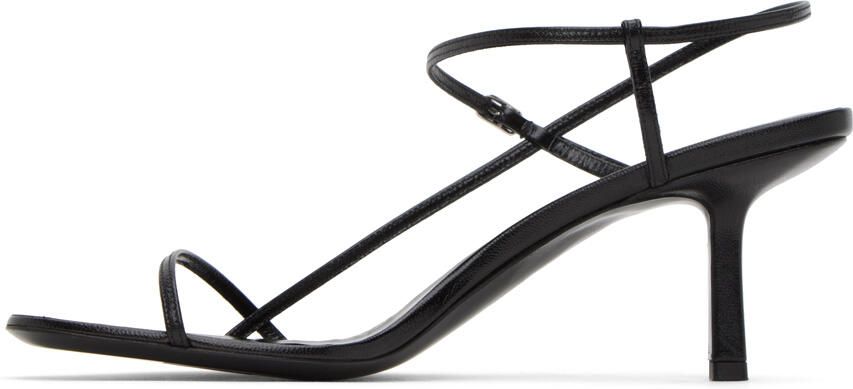 The Row Black Bare Heeled Sandals - Picture 3