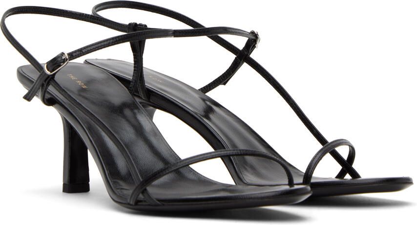 The Row Black Bare Heeled Sandals - Picture 2