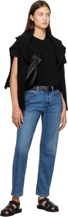 The Row Black Leather Fisherman Sandals - Picture 13