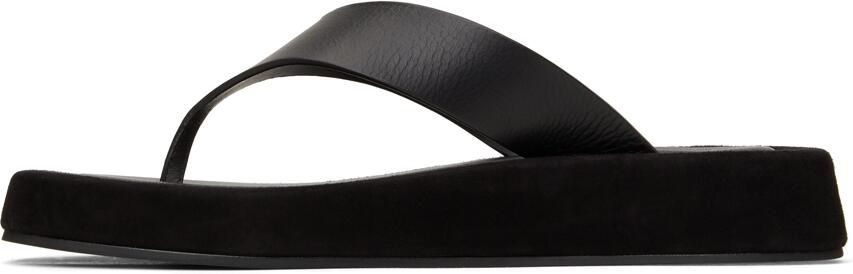 The Row Black Ginza Sandals - Picture 4