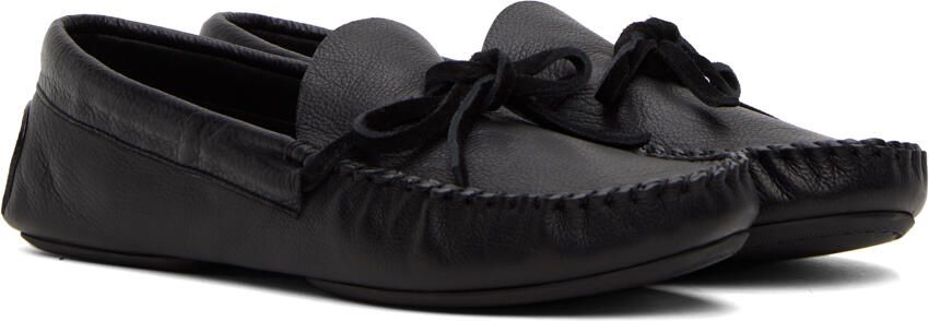 The Row Black Lucca Loafers - Picture 3