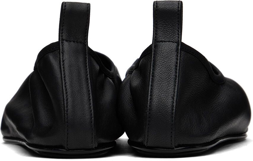 The Row Black Ozzy Slippers