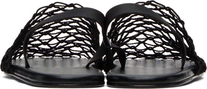 The Row Black Slingback Slippers