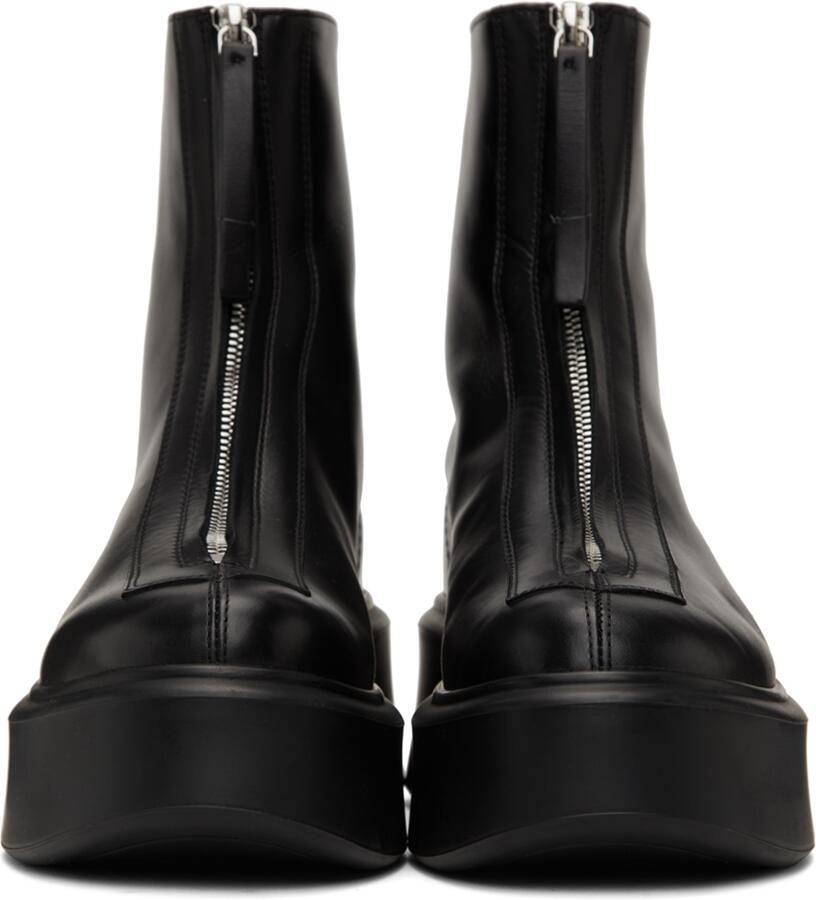 The Row Black Zipped Boot I Ankle Boots
