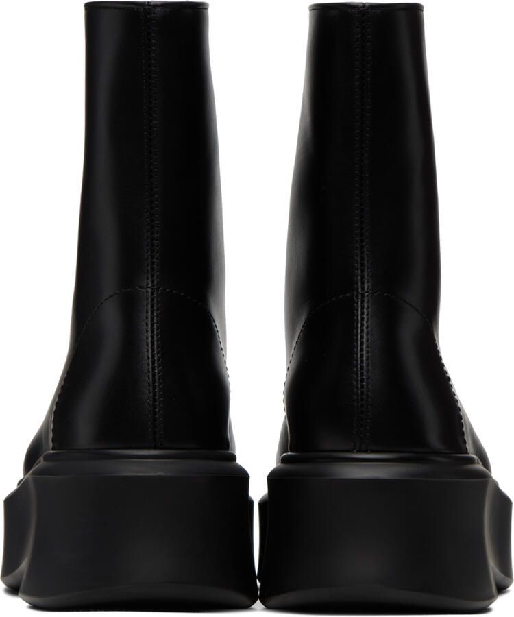 The Row Black Zipped I Ankle Boots