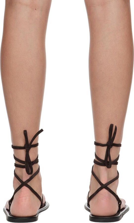 The Row Brown Knot Flat Sandals - Picture 5
