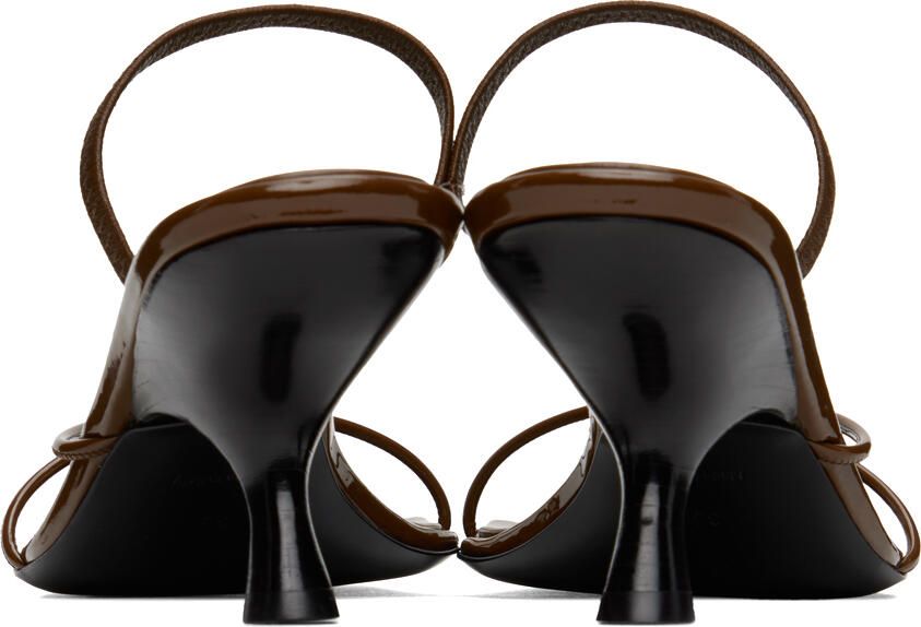 The Row Brown Rai Heeled Sandals