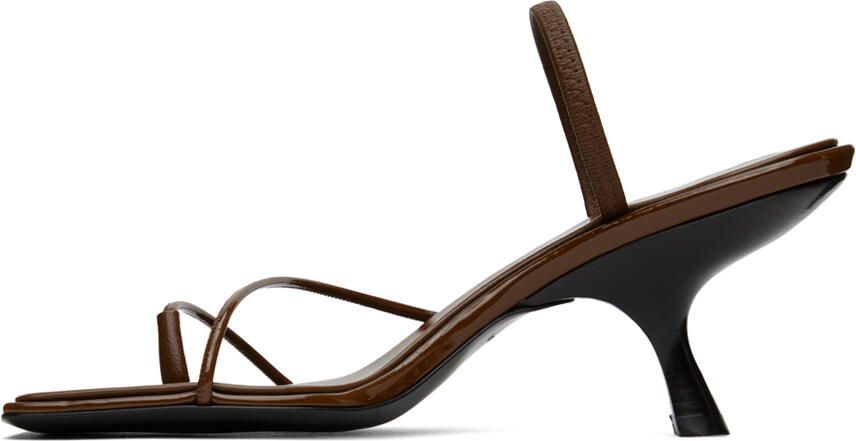 The Row Brown Rai Heeled Sandals - Picture 3