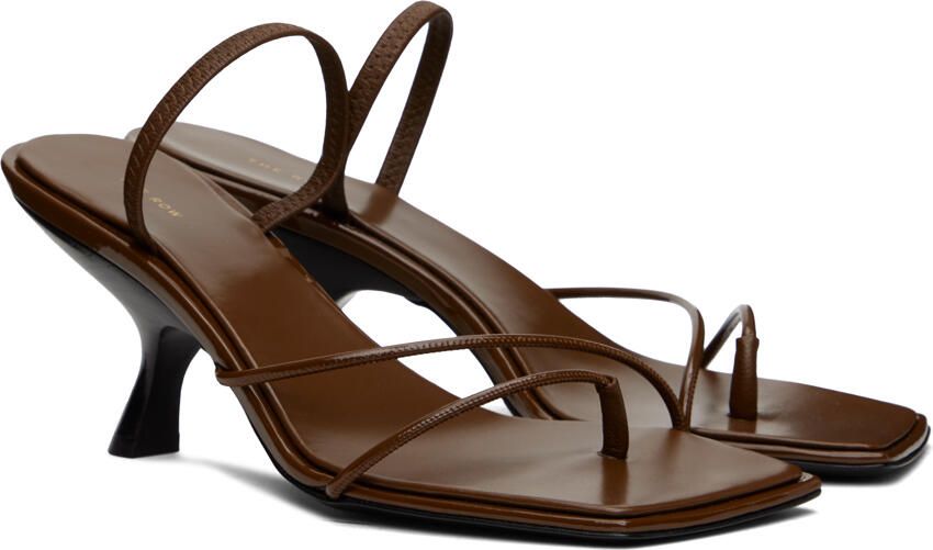 The Row Brown Rai Heeled Sandals - Picture 2