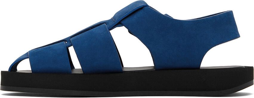 The Row Kids Blue Fisherman Sandals - Picture 3