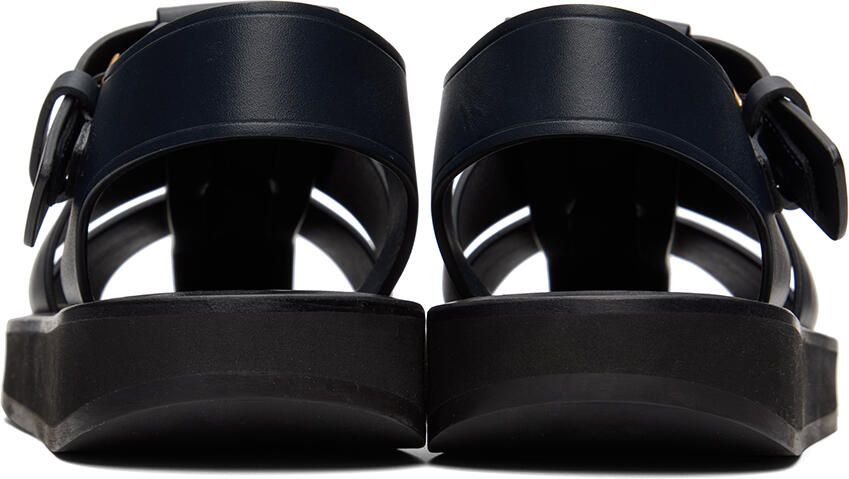 The Row Navy Fisherman Flat Sandal