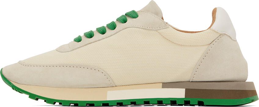 The Row Off-White & Green Owen Sneakers - Picture 3
