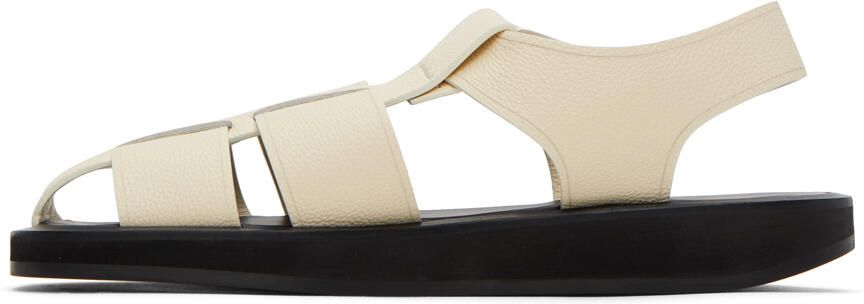 The Row Black Leather Fisherman Sandals - Picture 12