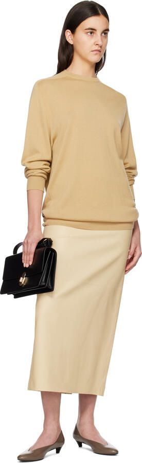 The Row Taupe Kitten Heel Pumps - Picture 4