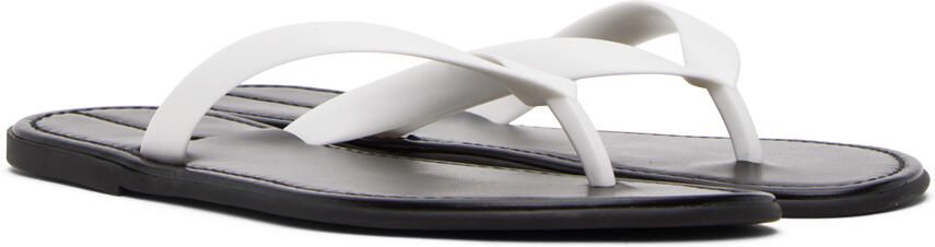 The Row White & Black Beach Sandals - Picture 3