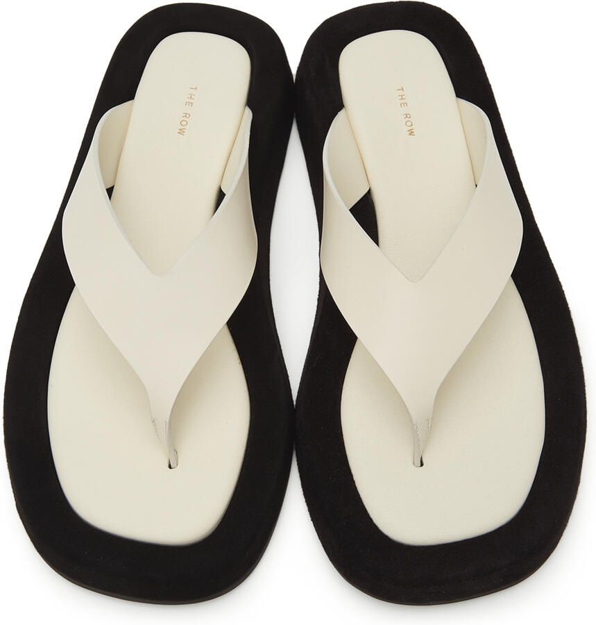 The Row White Ginza Sandals