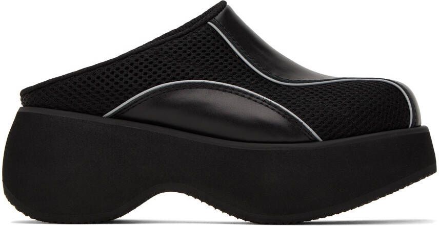 TheOpen Product Black Paneled Slippers - Picture 5