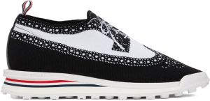 Thom Browne Black & White Trompe L'œil Longwing Sneakers