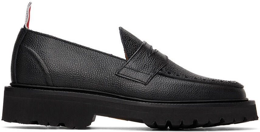 Thom Browne Black Classic Penny Loafers