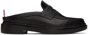 Thom Browne Black Pebbled Loafers