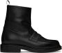 Thom Browne Black Penny Loafer Ankle Boots - Thumbnail 1