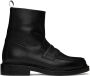 Thom Browne Black Penny Loafer Ankle Boots - Thumbnail 1