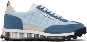 Thom Browne Blue Quilted Tech Runner Sneakers
