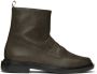 Thom Browne Brown Penny Loafer Boots - Thumbnail 1