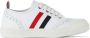 Thom Browne Kids White Side Stripe Low Sneakers - Thumbnail 1