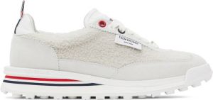 Thom Browne Off-White Shearling Tech Sneakers