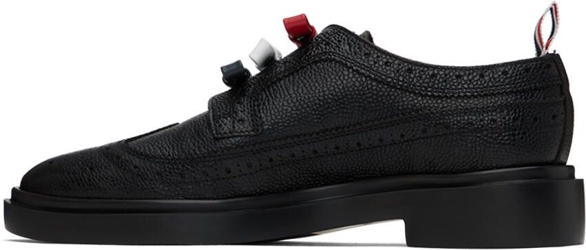 Thom Browne Black 3-Bow Longwing Derbys - Picture 3