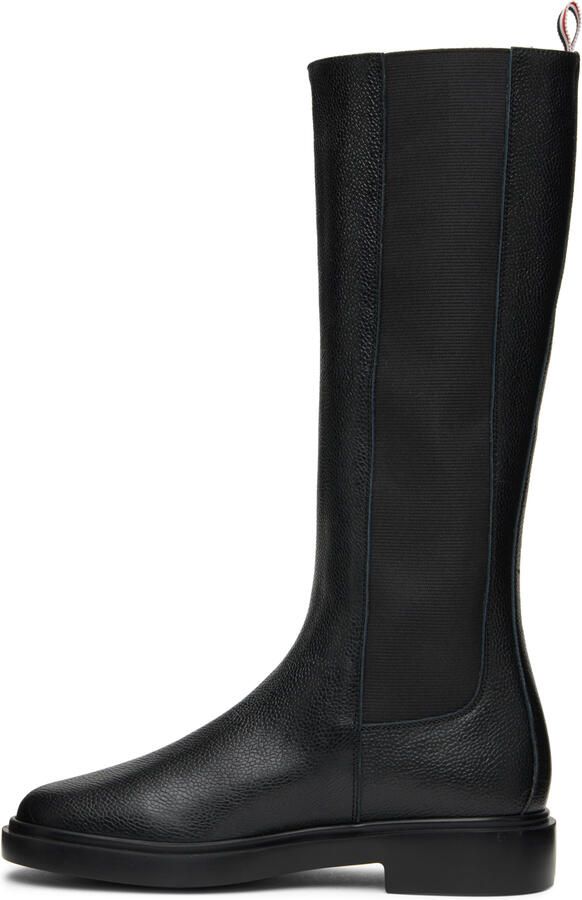 Thom Browne Black 4-Bar Chelsea Boots