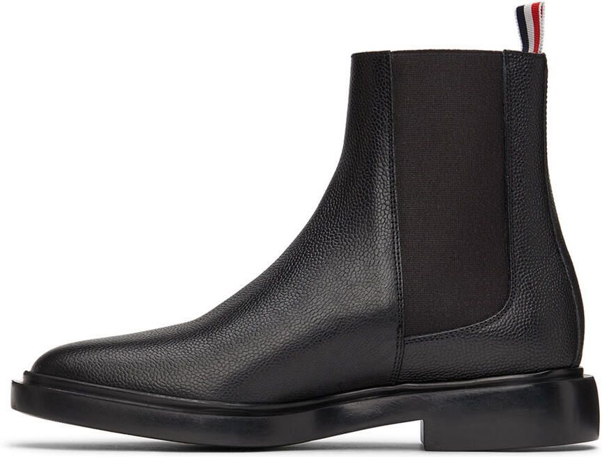 Thom Browne Black 4-Bar Chelsea Boots - Picture 2