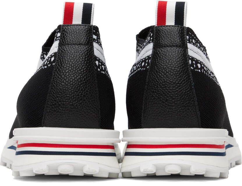 Thom Browne Black & White Trompe L'œil Longwing Sneakers - Picture 5