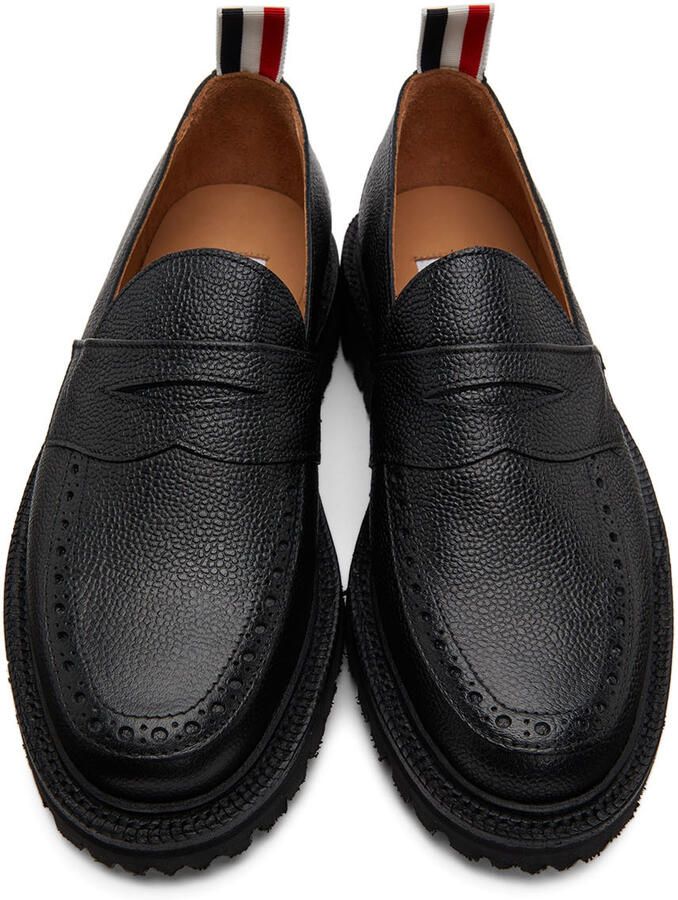 Thom Browne Black Classic Penny Loafers