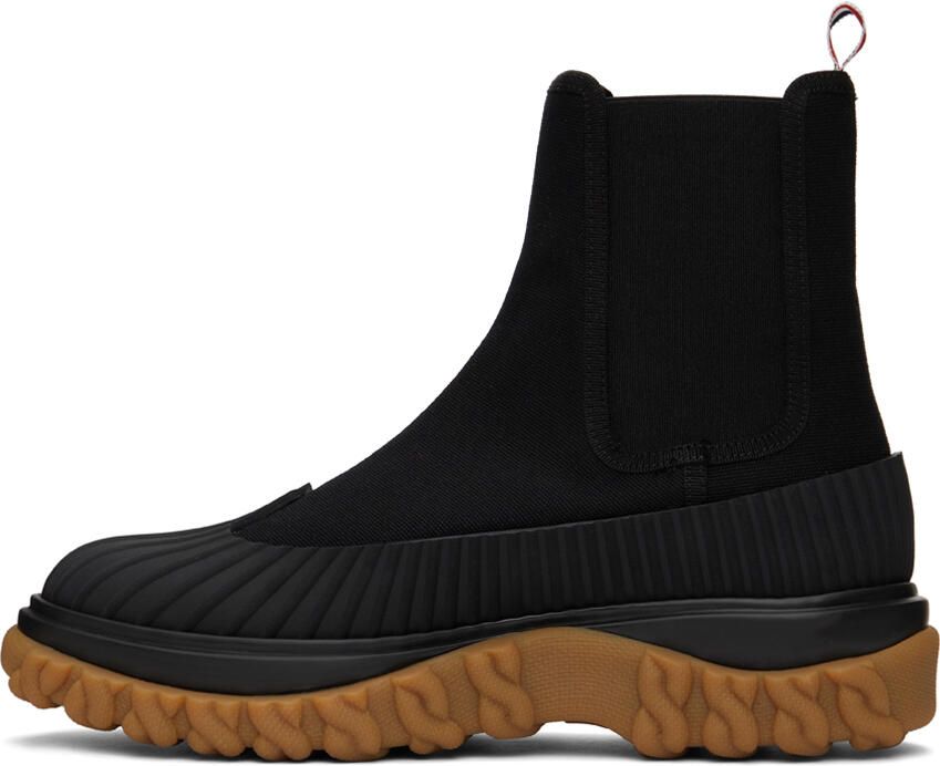 Thom Browne Black Duck Chelsea Boots - Picture 3