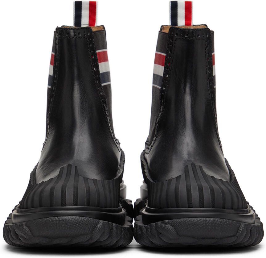 Thom Browne Black Duck Chelsea Boots - Picture 2
